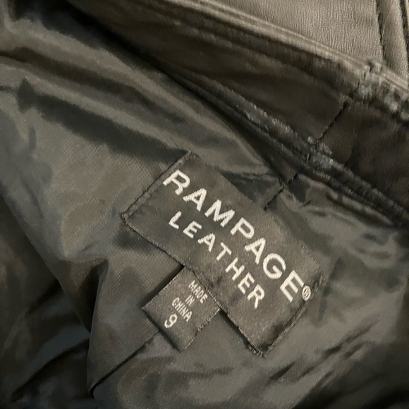 Vintage Leather Cut Off Shorts by Rampage - Picture 9 of 13